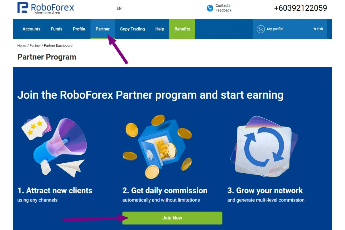Gambar langkah 1 - Panduan Menjadi IB atau Partner