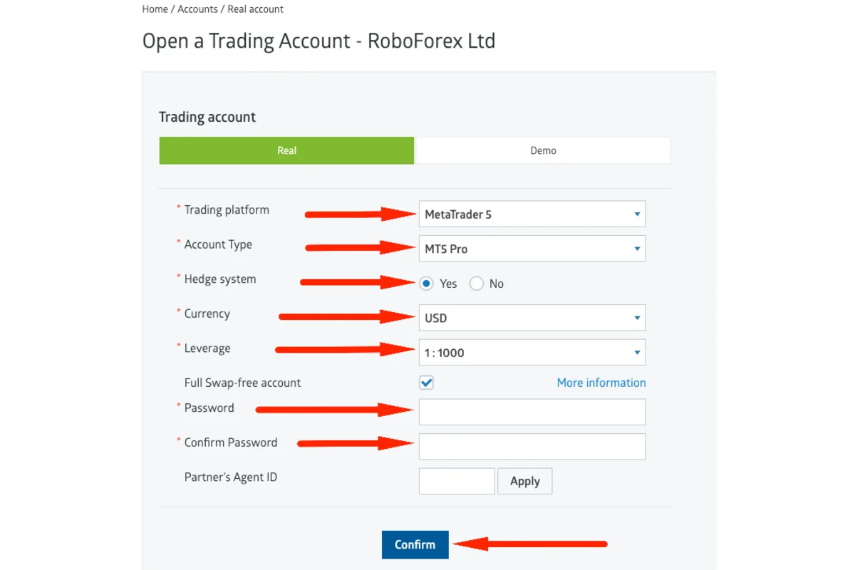 Gambar langkah 2 - Panduan Cara Membuat Akun Master Copy Trading (CT)
